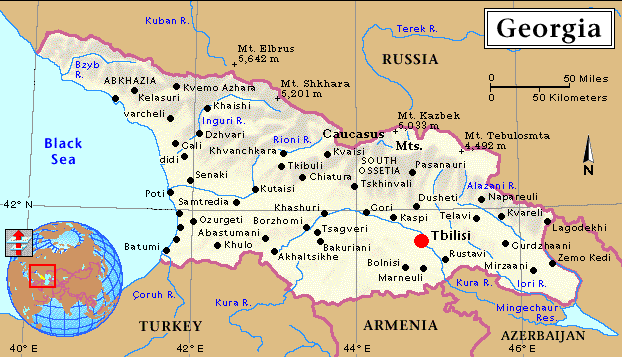 Kutaisi map
